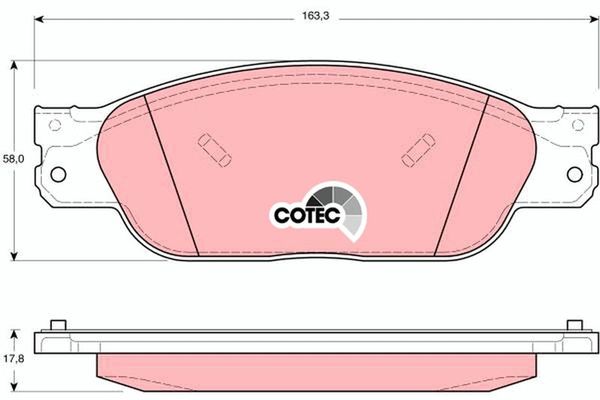 Fren Disk Balata Ön Jaguar S-Type (03.1999->)  TRW GDB1401