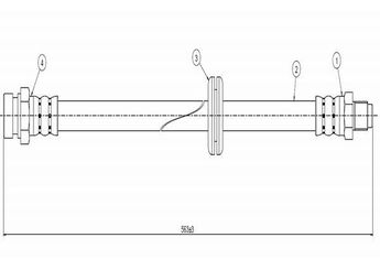 Fren Hortumu Ön Sağ veya Sol CAVO C800 272A  8953291