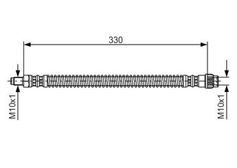 Fren Hortumu Ön Sağ veya Sol BOSCH 1 987 476 672  1987476672 1 987 476 672 T61019 480655 4806 55