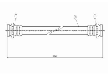 Fren Hortumu Arka Sağ veya Sol CAVO C800 107A  4621401A19 4620489919