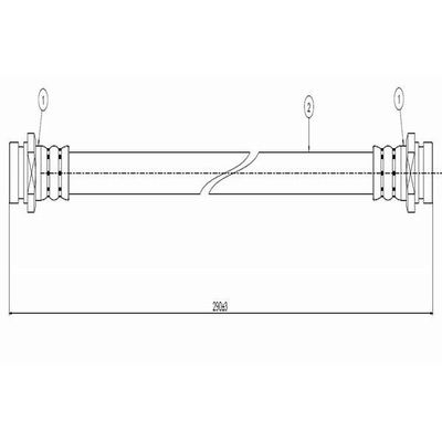 Fren Hortumu Ön Sağ veya Sol CAVO C800 039A