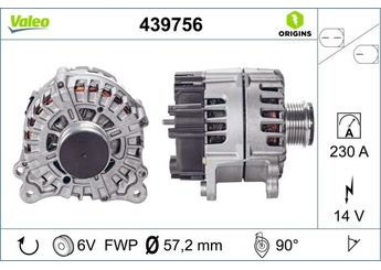 Alternatör  VALEO 439756  59903018J 59903019X 059903018J 59903018JX 059903018JX 59903019 059903019 059903019X