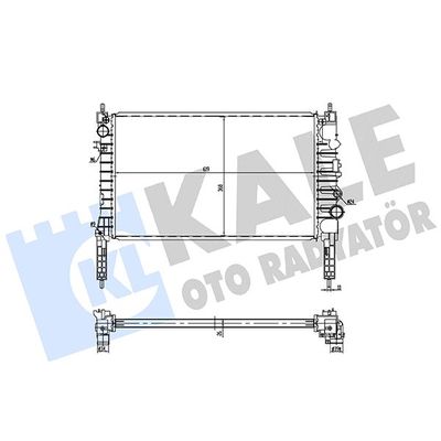 Su Radyatörü  Opel Mokka X (2016->)  KALE 361545