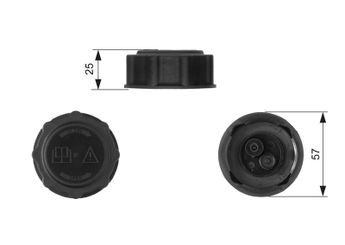 Radyatör Yedek Su Depo Kapağı  GATES RC233  86FB8100FB 86FB 8100 FB 1647750 1659287 6157002 6160415 86FB8100AA 86FB8100CA 86FB8100FA ERS42 75262