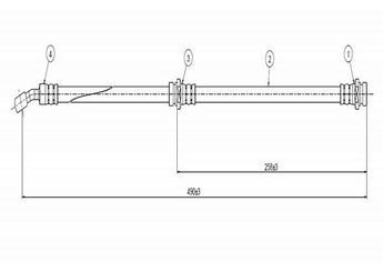 Fren Hortumu Arka Sağ veya Sol CAVO C800 707A  5873729310 58737-29310 5874729310 58747-29310 5874929310 58749-29310
