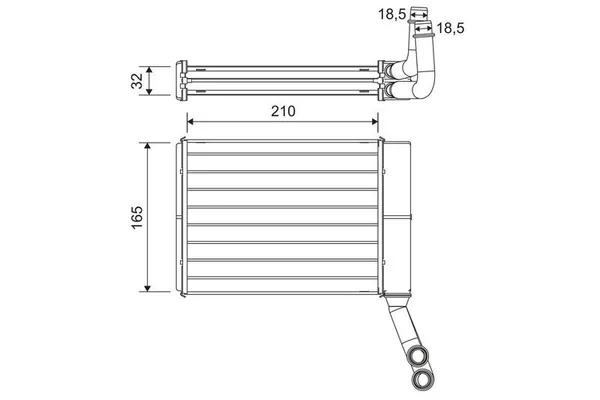 Kalorifer Radyatörü  VALEO 811597