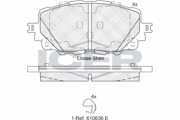 Fren Disk Balata Ön Mazda MX-5 (ND/NE)(04.2015->)  FTE 9001838