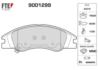 Fren Disk Balata Ön FTE 9001299  581011MA00 58101-1MA00 581011MA01 58101-1MA01 581012FA20 58101-2F-A20 581012FA21 58101-2FA21 581012FA10 58101-2FA10
