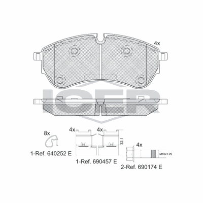 Fren Disk Balata Ön OTOZONE FDO7021-R1