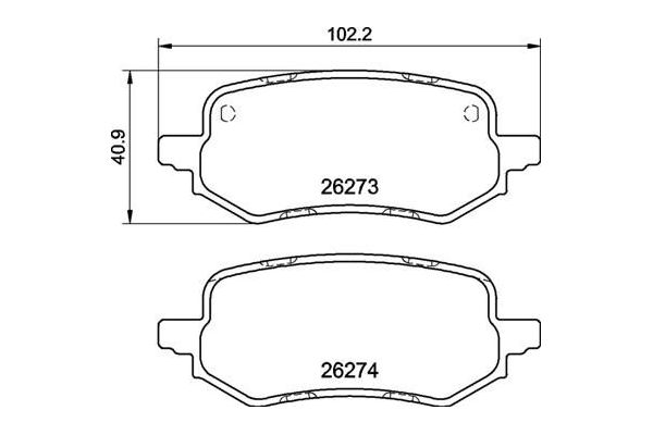Fren Disk Balata Arka Ford Puma (2019->)  BREMBO P 24 237