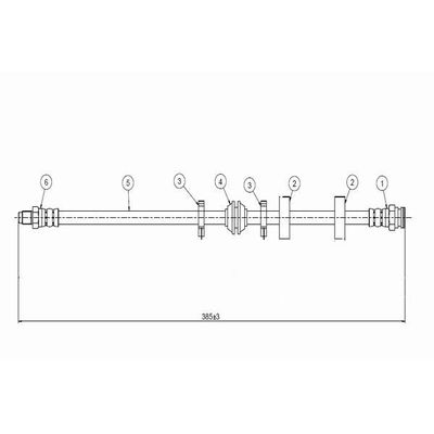 Fren Hortumu Ön Sağ veya Sol CAVO C800 615A
