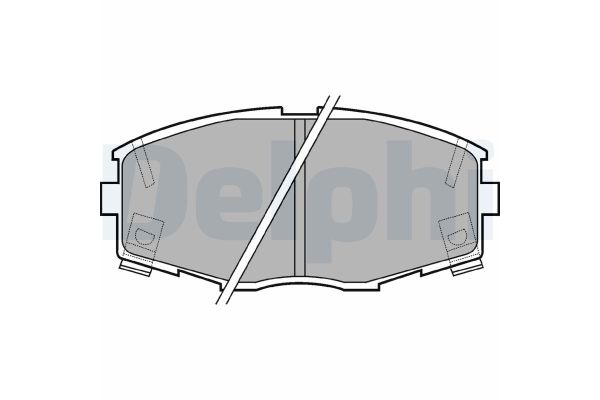 Fren Disk Balata Ön Toyota Supra (A7)(1986->)  DELPHI LP614