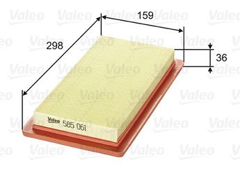Hava Filtresi  VALEO 585061  76331391 900X9601ALA 1444N5 1444.N5 71736121 7633139 5025078