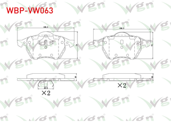 Fren Disk Balata Ön WGN WBP-VW063  