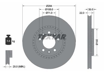 Fren Disk Ayna Arka Sağ ve Sol PSA ORJINAL 1616394580  1616394580 SU001A6135