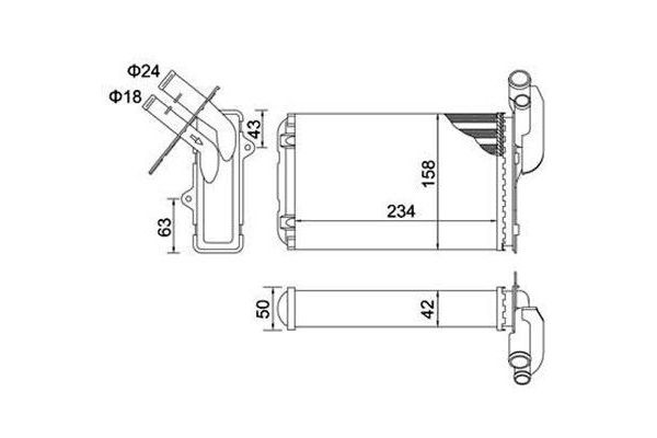 Kalorifer Radyatörü  MAGNETI MARELLI 359000300080