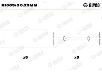 Ana Yatak (0.25)  GLYCO H1065/5 0.25mm  H1065/5 0.25mm
