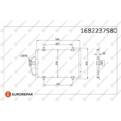 Klima Radyatörü  Renault Megane I Cabriolet (EA0)(08.1995->)  EUROREPAR 1682237980