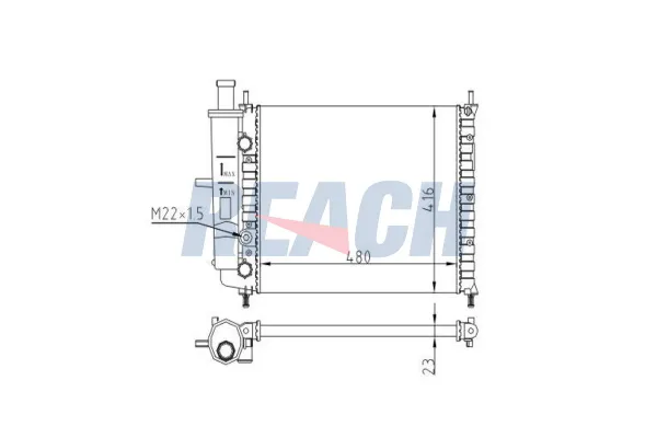 Su Radyatörü  MGA 80091