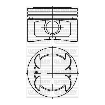 Piston (86.40MM-STD)  GOETZE 87-70747-STD