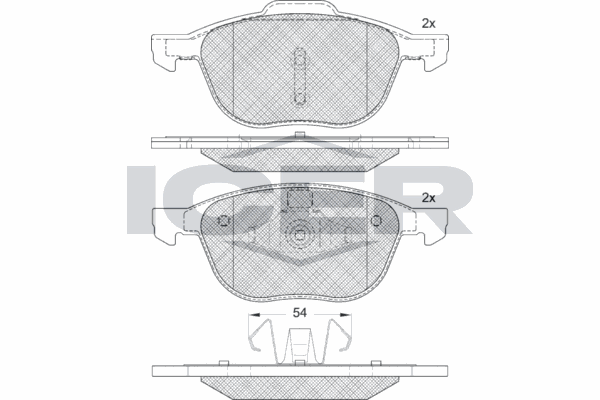 Fren Disk Balata Ön Mazda 5 Sedan (CR)(02.2005->)  MAGNETI MARELLI 323700001000
