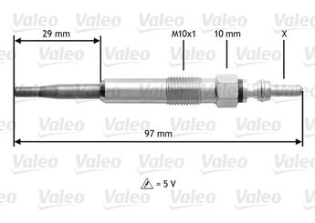 Isıtma Bujisi  VALEO 345125  N10591603 N10591602 N10591604 10591602 10591603