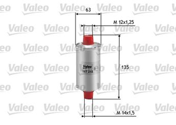 Yakıt Filtresi  VALEO 587218  GFE7009 FS109 ELE6031 EDP9059 EDP9095