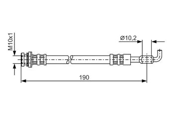 Fren Hortumu Arka Sağ veya Sol BOSCH 1 987 476 338  97124878 562378