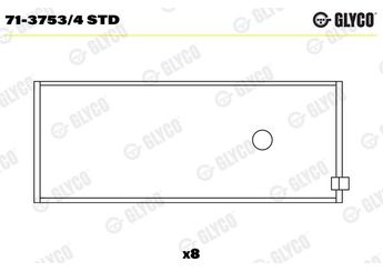 Kol Yatak (STD)  GLYCO 71-3753/4 STD  622742