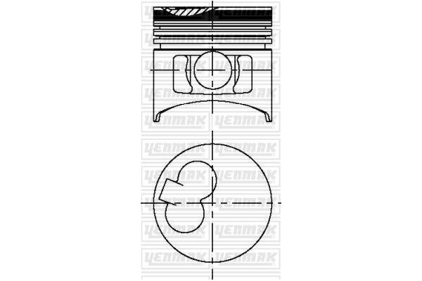Piston (91.60MM-0.50) (0.20MM KISA)  YENMAK 31-04442-051