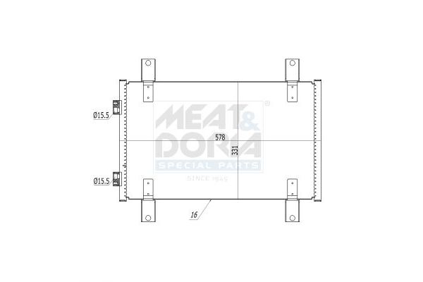 Klima Radyatörü  Fiat Ducato P.Van 11 (03.2002->)  MAHER 18968