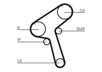 Triger Kayışı  CONTINENTAL CT897  1680605E00 1680605E10 1680659E00 16806D5610 A6806D5610 A6806-D5610