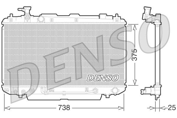Su Radyatörü  DENSO DRM50064