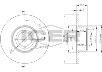 Fren Disk Ayna Ön Sağ ve Sol KRAFTVOLL 07040863  569015 5 69 015 569026 5 69 026 90008001 90 008 001 9280751 92 807 51