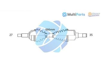 Aks Komple Ön Sol MGA 73391  96BG3B437ADB 1023214 1023215 96BG3B437ACB 96BG-3B437-ACB 96BG-3B437-ADB