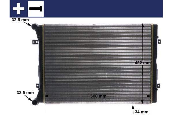 Su Radyatörü  Fiat Egea (356) Sedan (2016->)  MAHLE CR 2038 000S