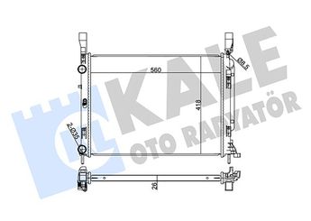 Su Radyatörü  KALE 354215  133046 4155000002 8200418327 8200418328 A4155000002