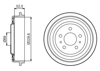 Kampana Arka Sağ veya Sol BOSCH 0 986 477 248  424750