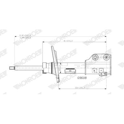 Amortisör Ön Sol Peugeot 208 (P2)(06.2019->)  OPEL ORJINAL 9837410780