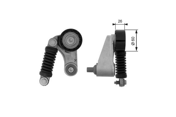 Vantilatör Kayış Gergi Rulmanı  Renault Espace /Grand Espace (JE0)(07.2000->)  GATES T38457
