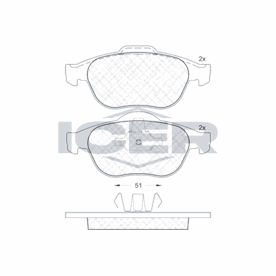 Fren Disk Balata Ön OTOZONE FDO1007-R1