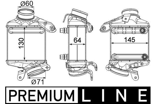 Turbo Radyatörü  BMW X5 Serisi (E70)(07.2007->)  MAHLE CI 186 000P