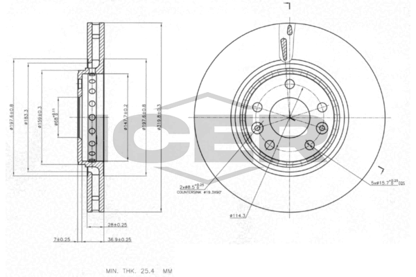 Fren Disk Ayna Ön Sağ ve Sol Renault Laguna Coupe (2008->)  RENAULT ORJINAL 402064155R