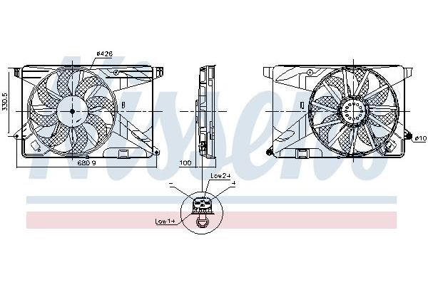 Radyatör Fan ve Motoru  NISSENS 850124