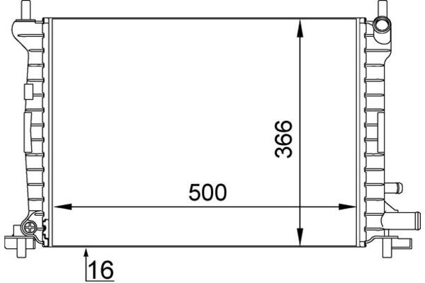 Su Radyatörü  MAHLE CR 375 000S