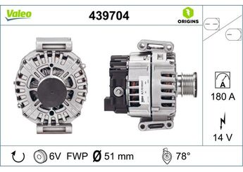 Alternatör  VALEO 439704  A01415439020080 A0141543902 141543902 0141543902