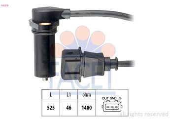 Krank Sensörü  FACET 9.0219  38907319 038907319 038 907 319