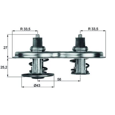 Termostat  MAHLE TX 33 83D