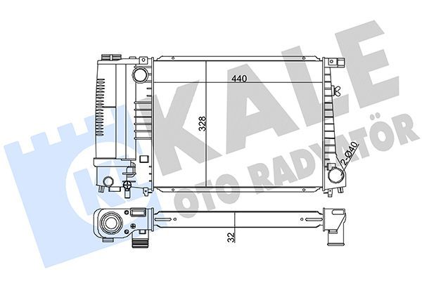 Su Radyatörü  BMW 3 Serisi Cabrio (E46)(2000->)  KALE 351865
