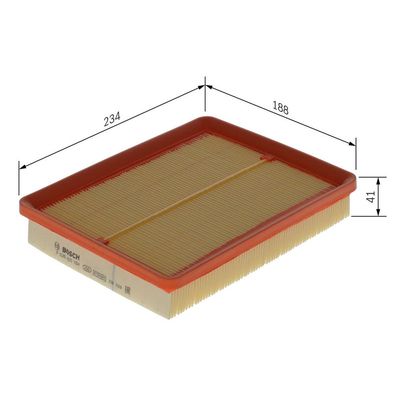 Hava Filtresi  Kia Magentis (MS)(2001->)  BOSCH F 026 400 164